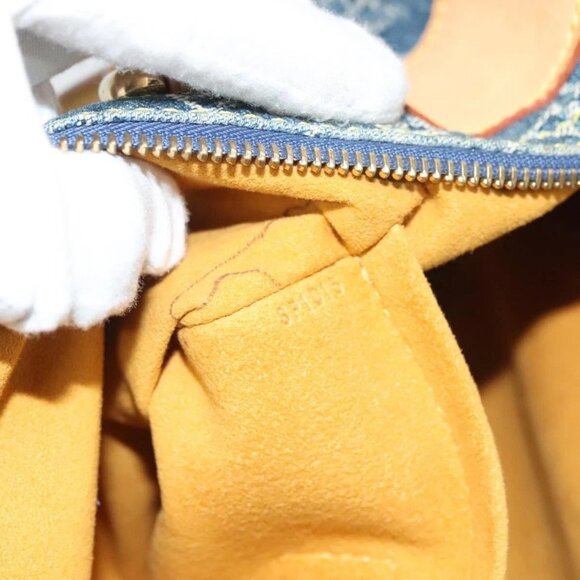 LOUIS VUITTON Monogram Denim Neo Speedy Hand Bag Blue - Picture 14 of 16